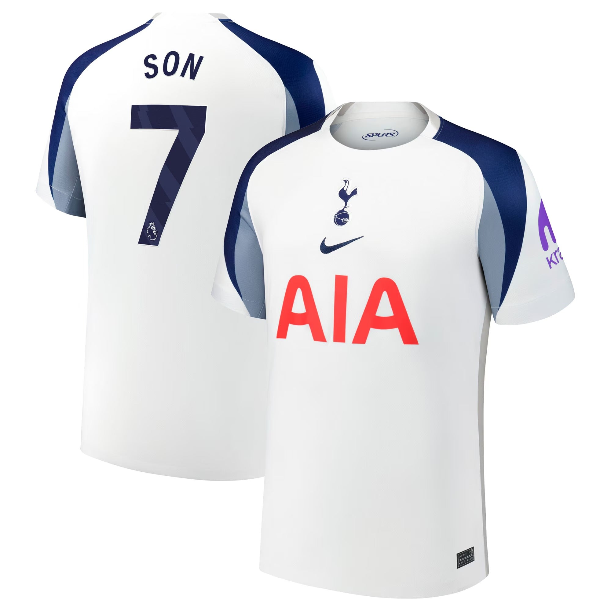 Son Heung-Min Tottenham Hotspur teams 2025/26 Home Soccer Shirt - White
