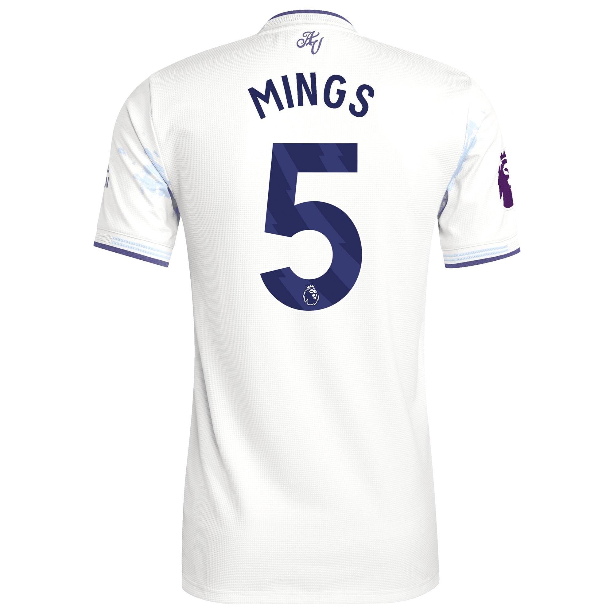 Tyrone Mings Aston Villa adidas 2025/26 Third Player Soccer Shirt - White