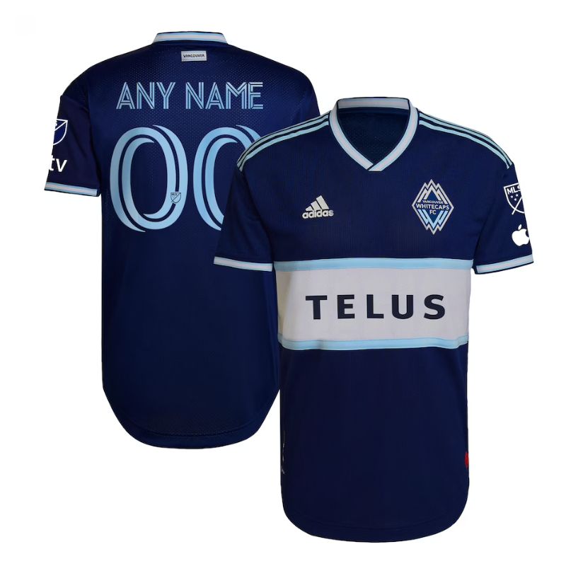 Vancouver Whitecaps FC Unisex Shirt 2023 Custom Jersey - Blue - Jersey Teams World