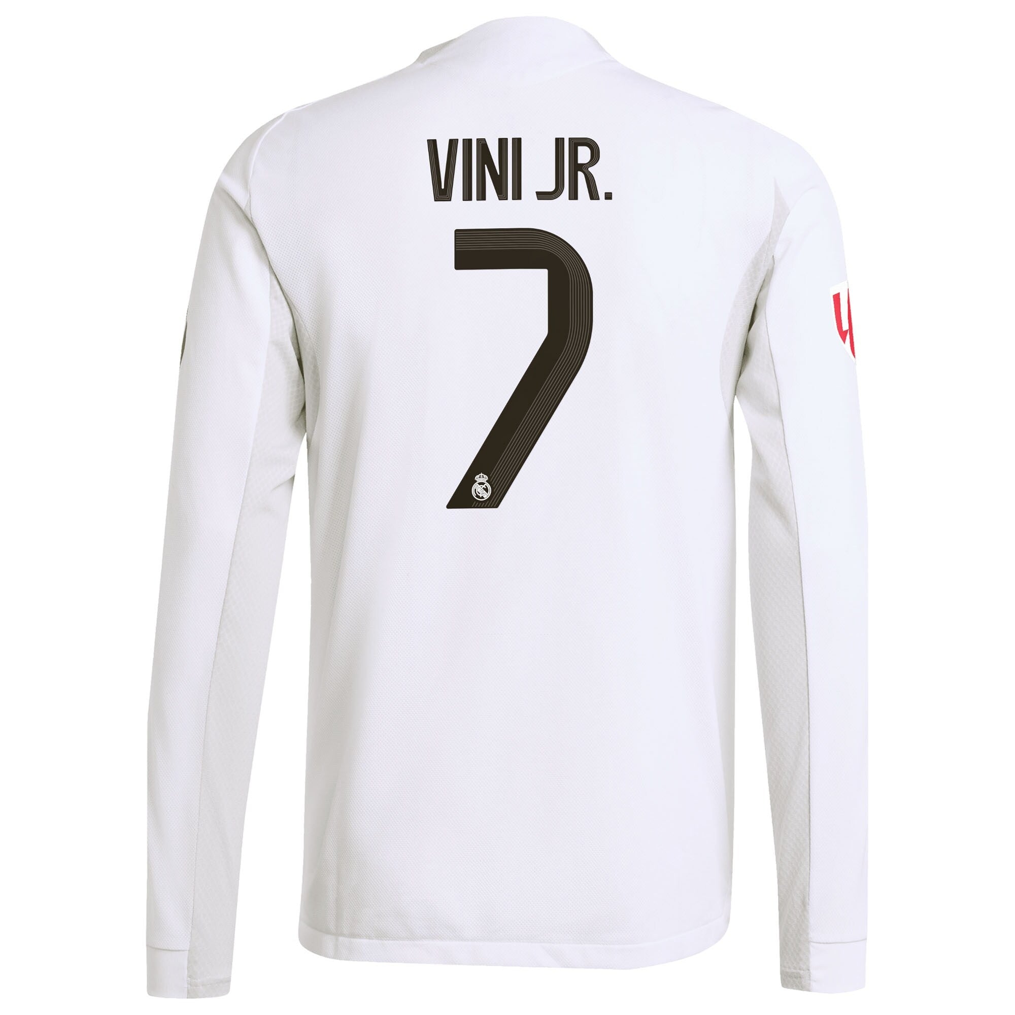 Vini Jr. Real Madrid adidas 2025/26 Home Long Sleeve Soccer Shirt - White