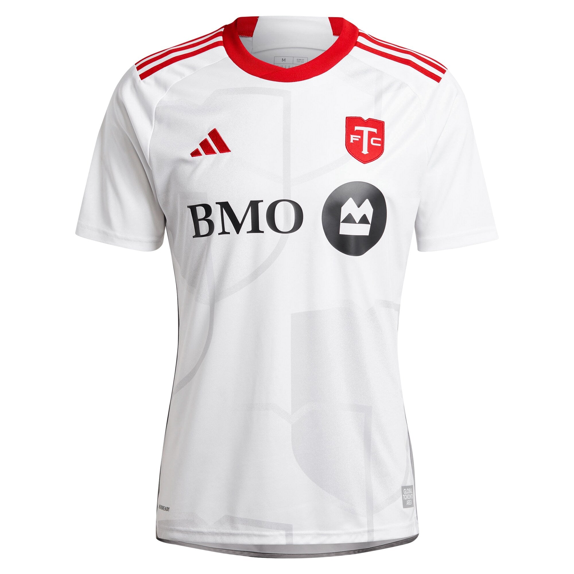 adidas Jonathan Osorio Toronto FC jersey 2025 in white with red accents and sponsor logos