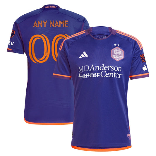 Houston Dynamo FC 2024 Still Holdin'  Custom Shirt – Purple