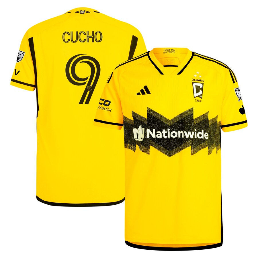 Cucho Hernández Columbus Crew 2024 The Home Kit Player Shirt - Yellow