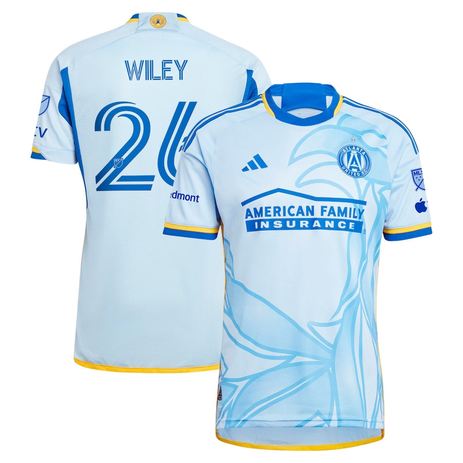 Caleb Wiley Atlanta United FC 2024 The Resurgens Kit Player Shirt - Light Blue