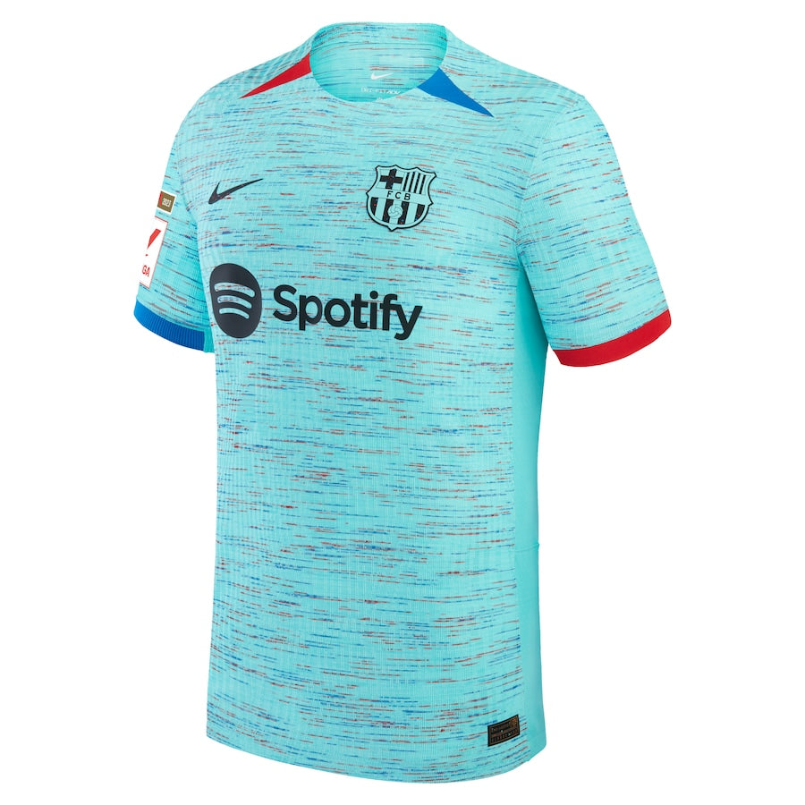 Pedri Barcelona 2023/24 Third Shirt - Aqua
