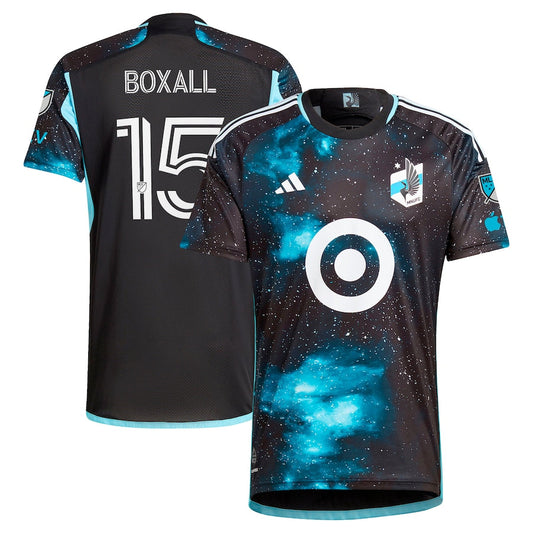 Michael Boxall Minnesota United FC 2024 Starry Night  Player Shirt - Black