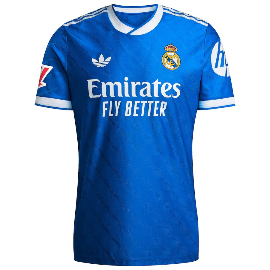 Kylian Mbappé Real Madrid adidas 2025/26 Third Authentic Player Soccer Shirt - Blue