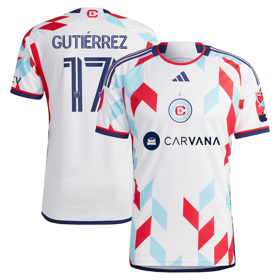 Brian Gutiérrez Chicago Fire 2024 A Kit For All Player Shirt – White