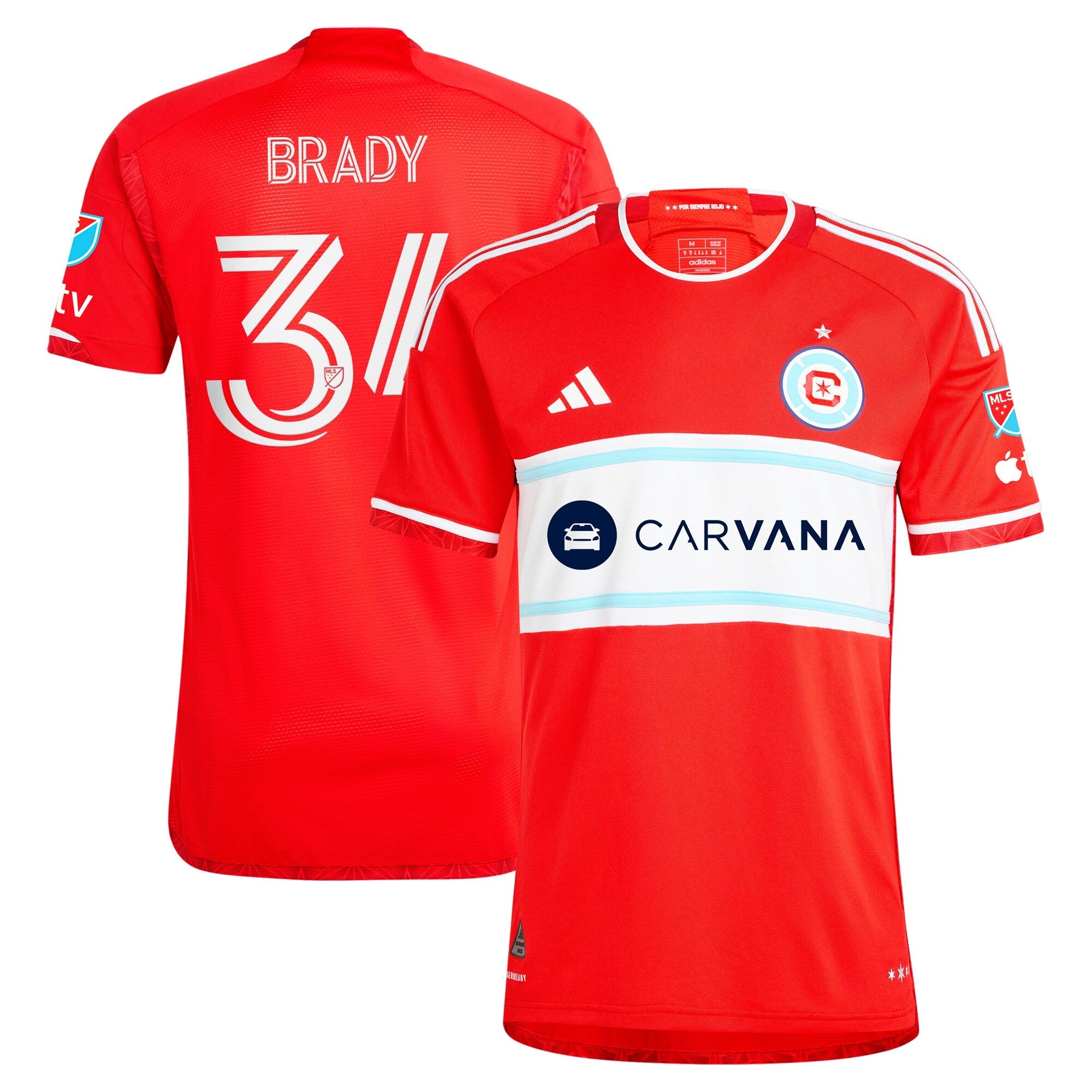 Chris Brady Chicago Fire 2024 Return To Red Player Shirt – Red