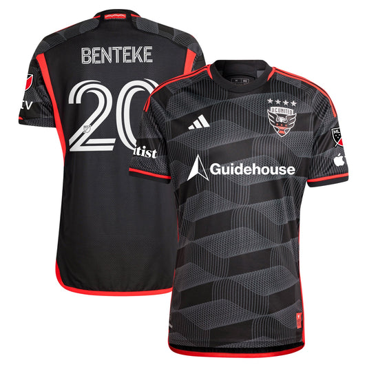 Christian Benteke D.C. United 2024 The Icon Kit Player Shirt – Black