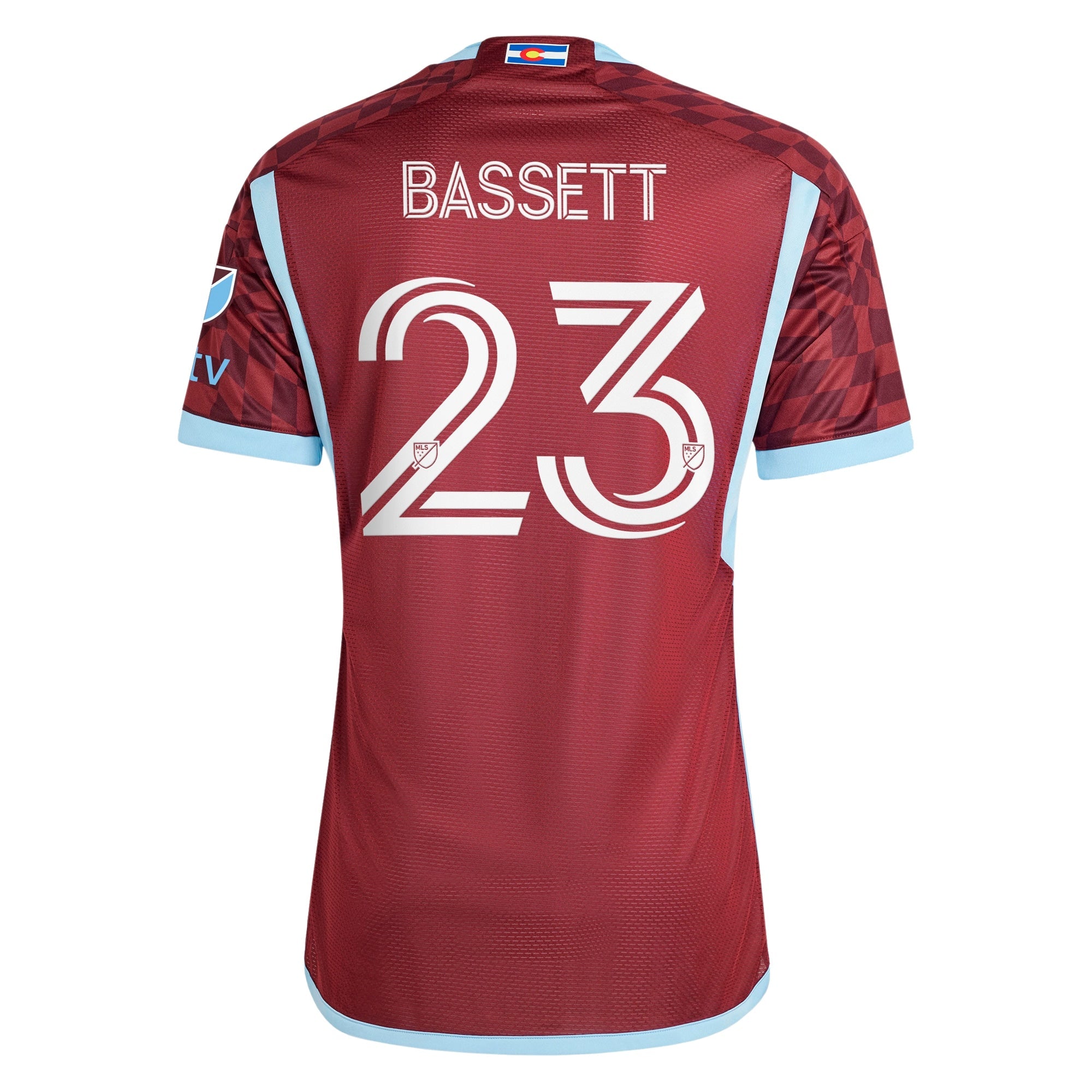 Cole Bassett Colorado Rapids 2024 One Flag Kit Player Shirt - Burgundy