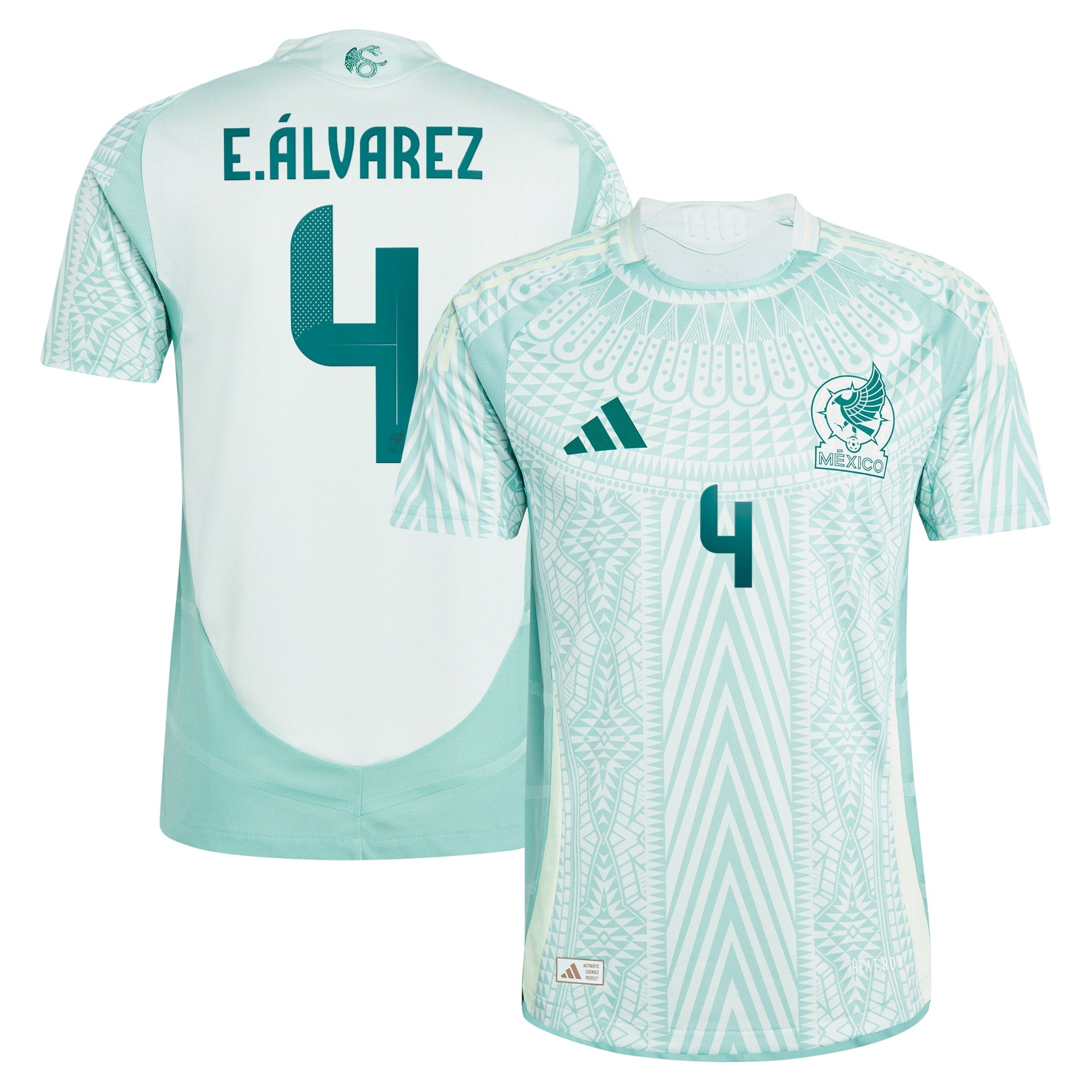 Selected slide 1 of 3Display slide 2 of 3Display slide 3 of 3 Edson Alvarez Mexico National Team 2024 Away Player Shirt - Green