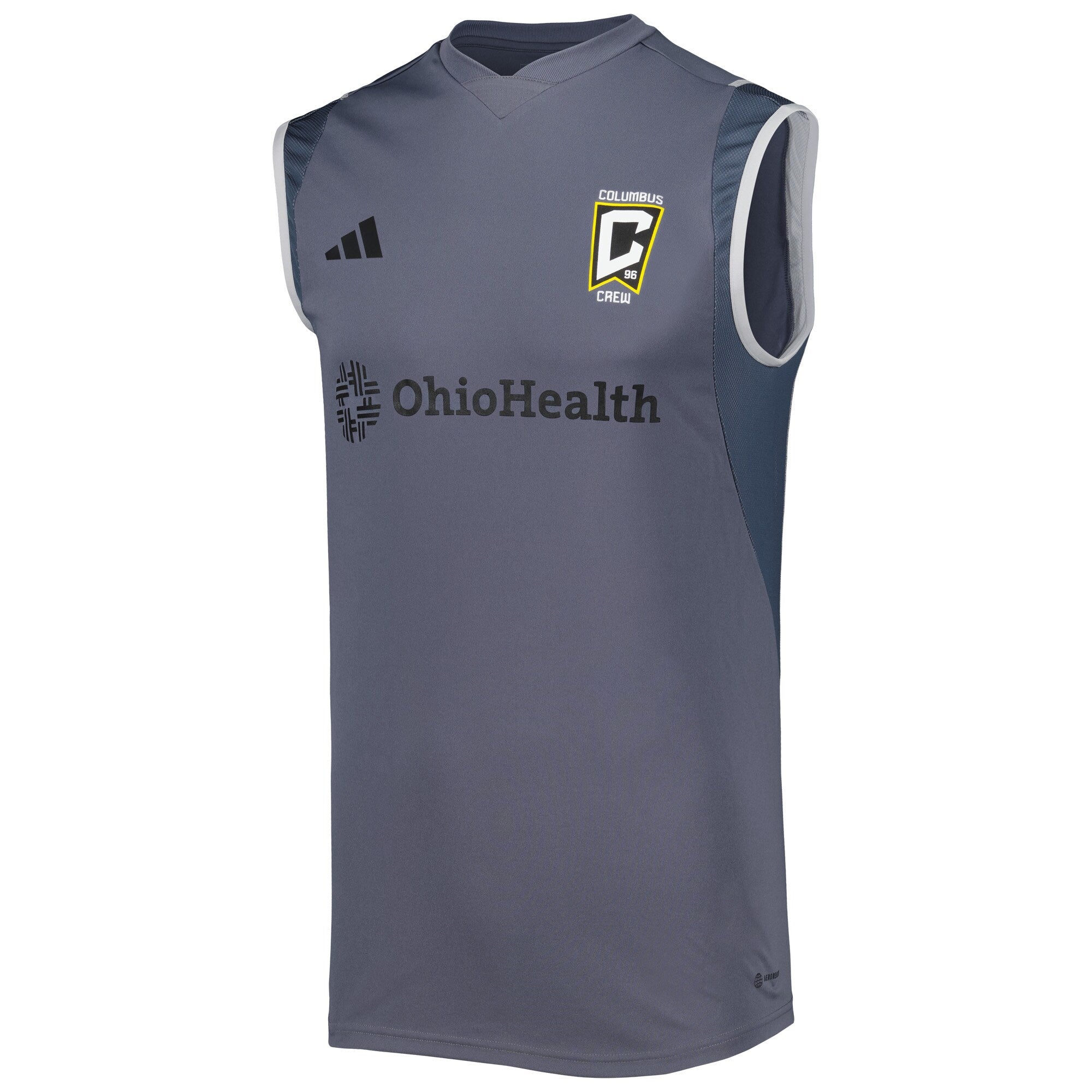 Columbus Crew 2023 On-Field Sleeveless Training Shirt - Gray