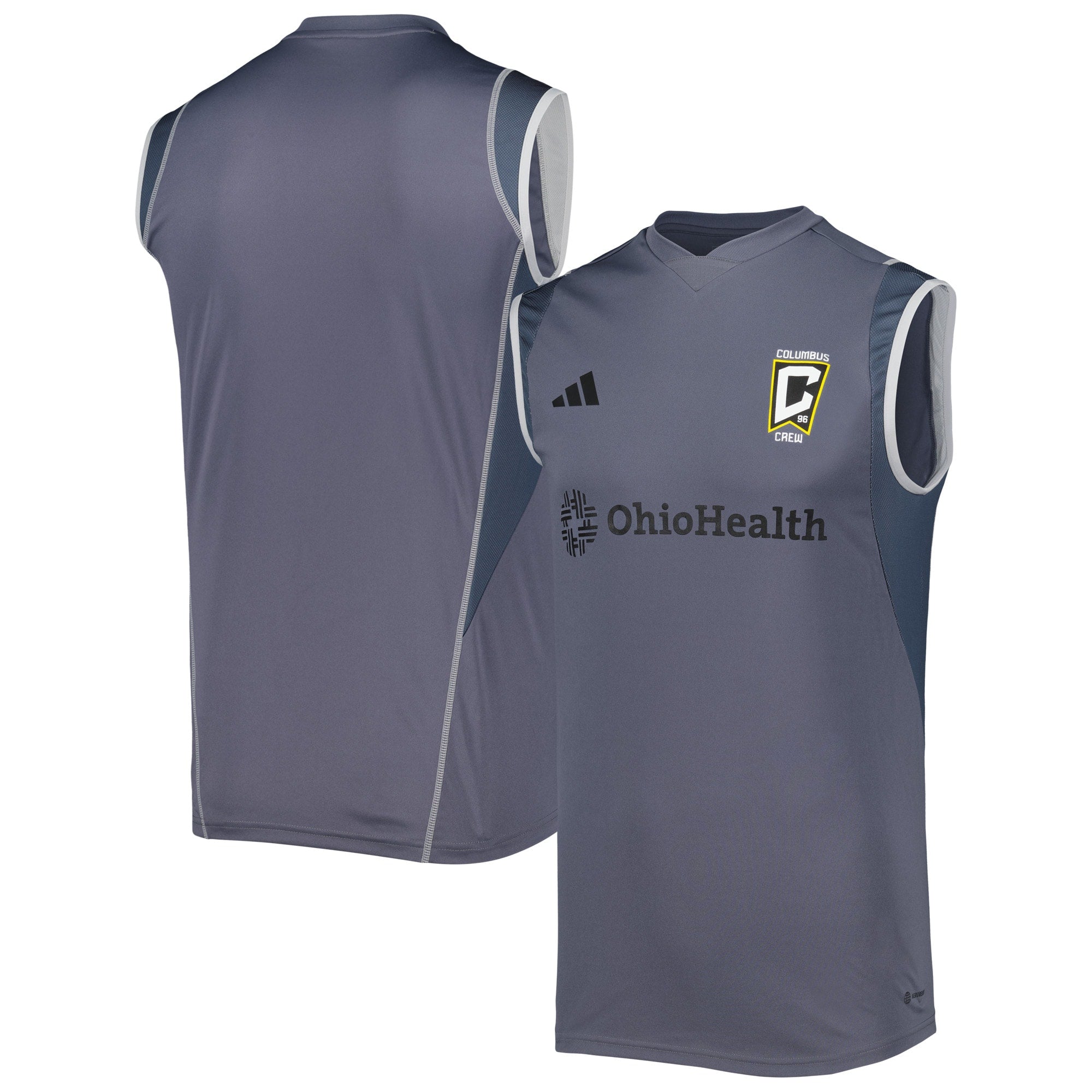 Columbus Crew 2023 On-Field Sleeveless Training Shirt - Gray