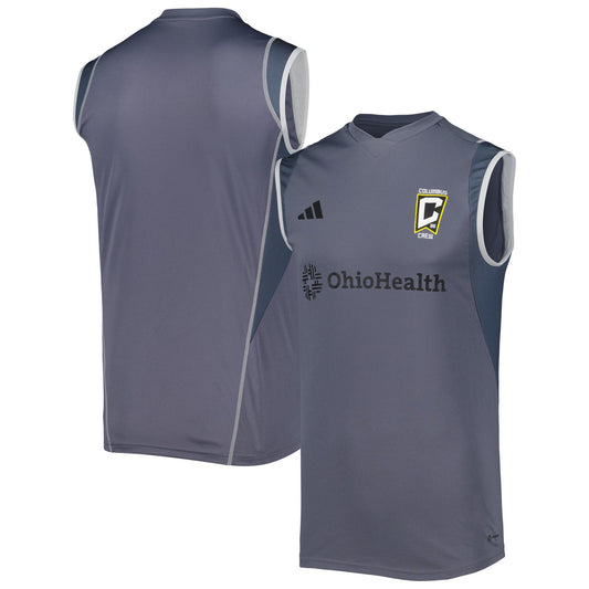 Columbus Crew 2023 On-Field Sleeveless Training Shirt - Gray
