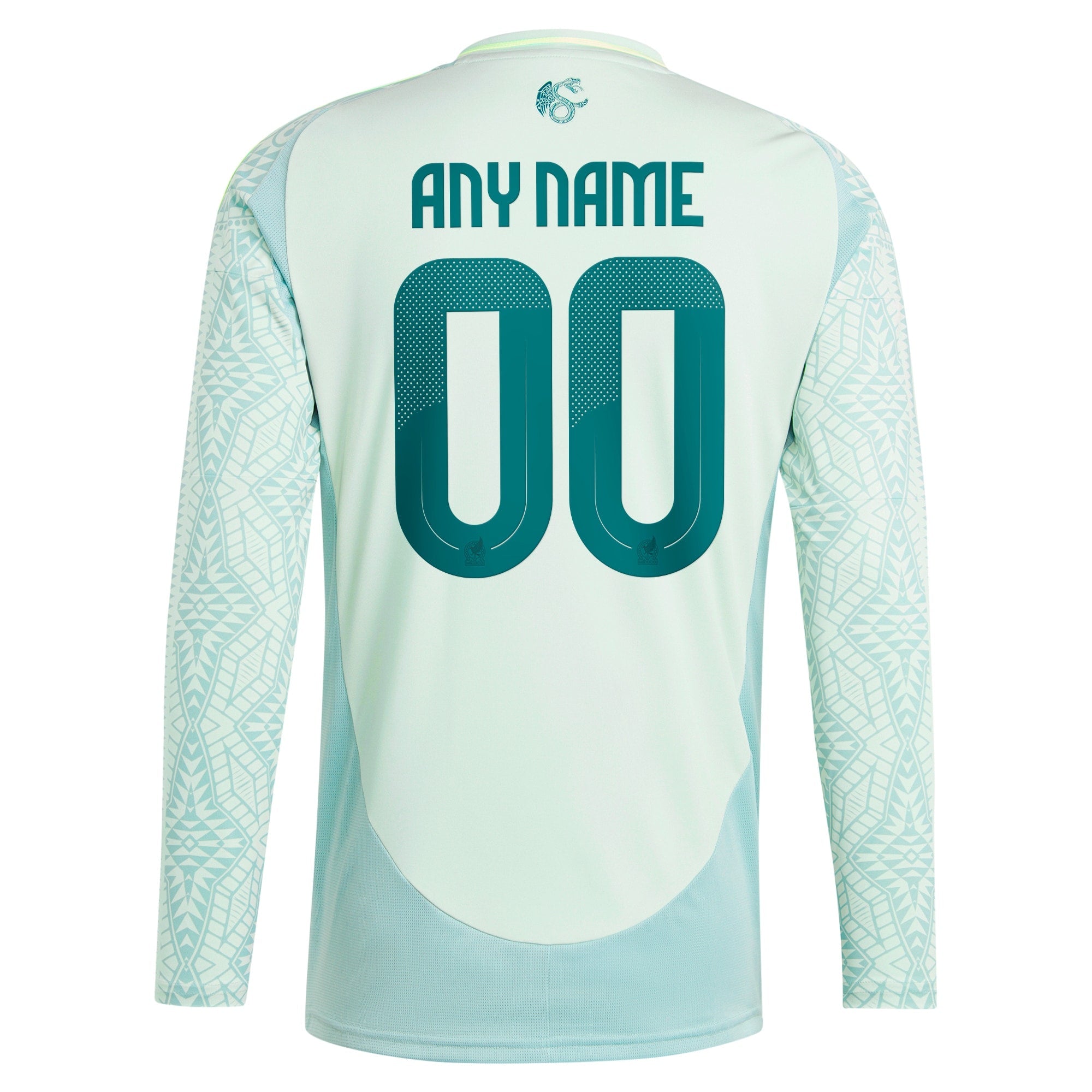 Mexico National Team 2024 Away Custom Long Sleeve Shirt - Green