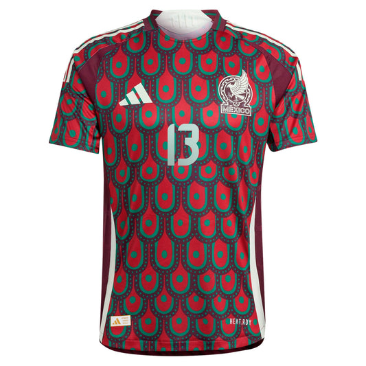 Guillermo Ochoa Mexico National Team 2024 Home Player Shirt - Burgundy
