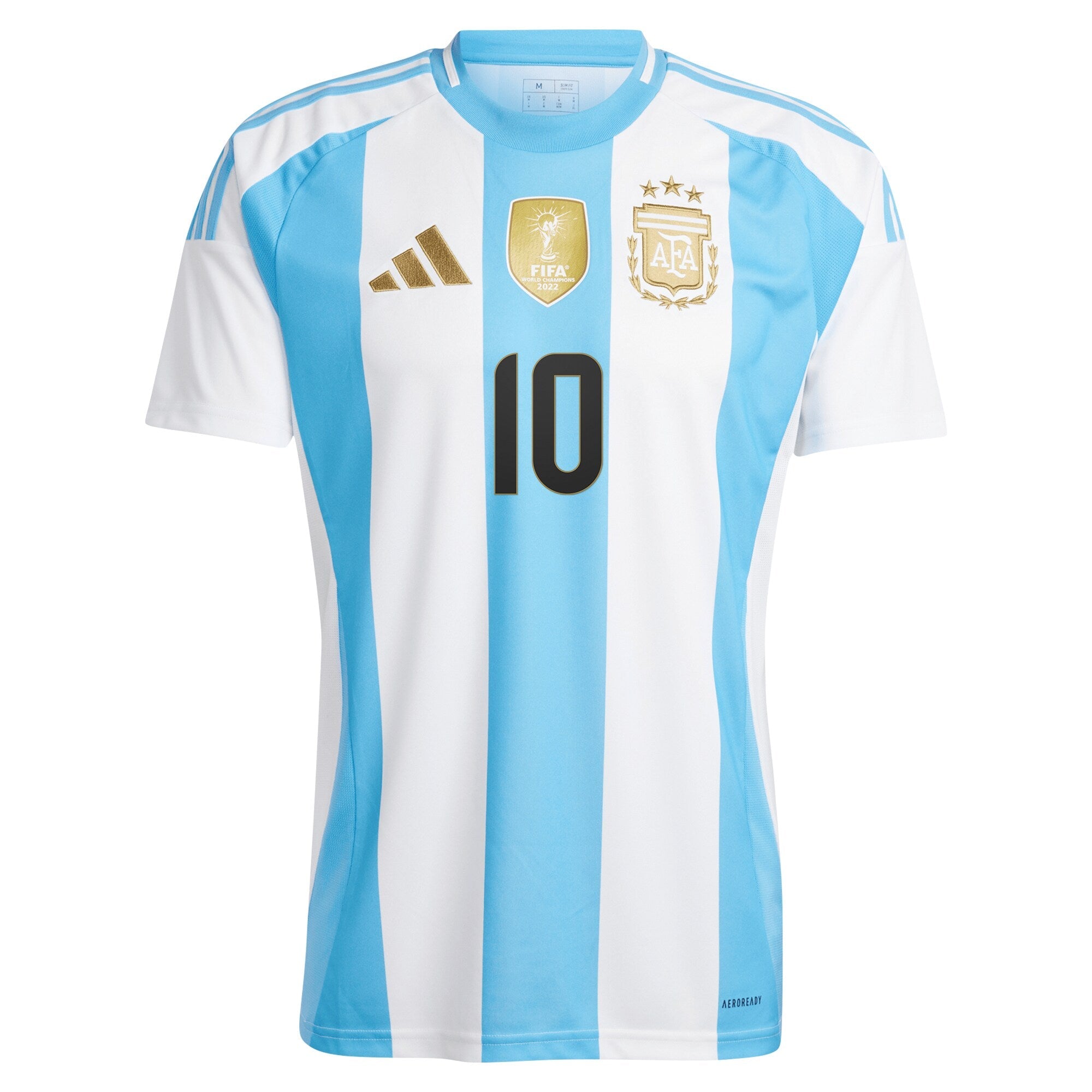 Lionel Messi Argentina National Team 2024 Home Player Shirt - White