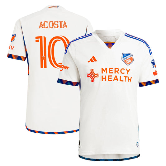 Luciano Acosta FC Cincinnati 2024 The Canvas Kit Player Shirt - White