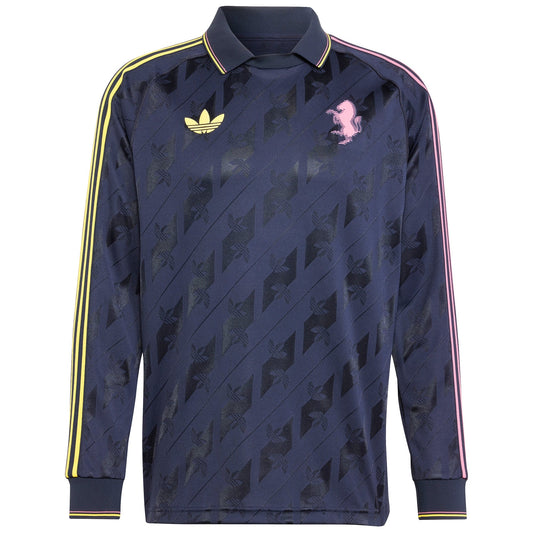 Juventus Originals Lifestyler Long Sleeve Fashion Shirt - Navy