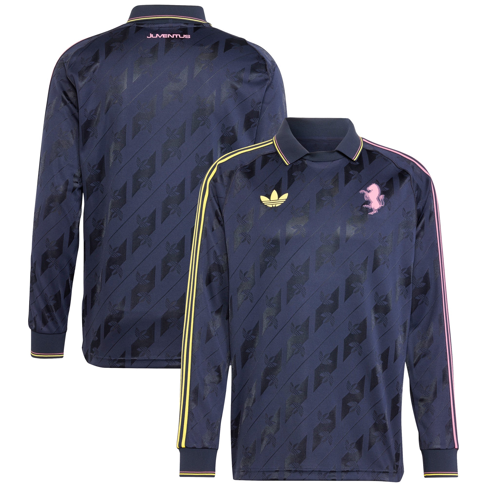 Juventus Originals Lifestyler Long Sleeve Fashion Shirt - Navy
