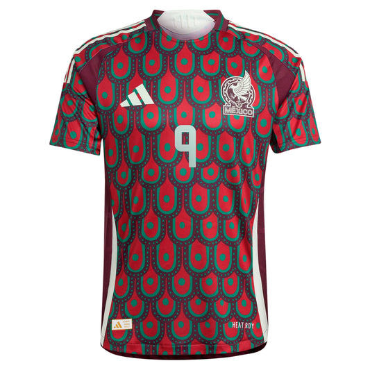 Raul Jimenez Mexico National Team 2024 Home Player Shirt - Burgundy