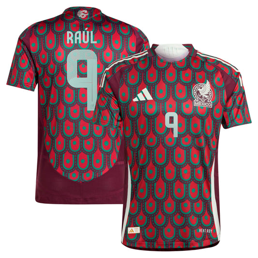 Raul Jimenez Mexico National Team 2024 Home Player Shirt - Burgundy