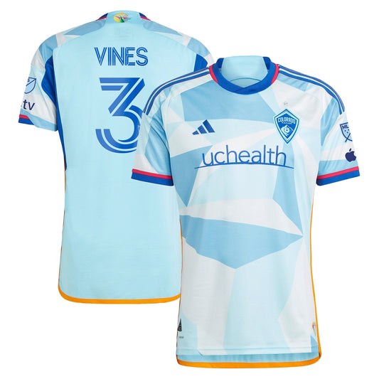 Sam Vines Colorado Rapids 2024 New Day Kit Player Shirt - Light Blue