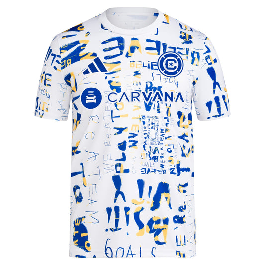 Chicago Fire 2024 MLS Kick Childhood Cancer Pre-Match Top - White