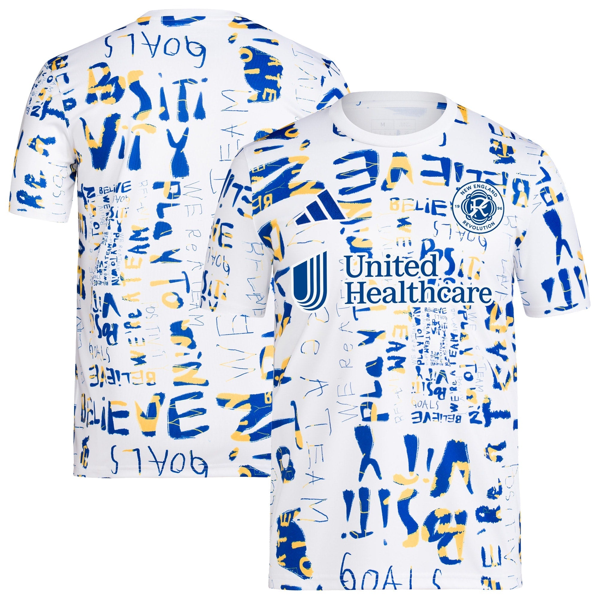 New England Revolution 2024 MLS Kick Childhood Cancer Pre-Match Top - White