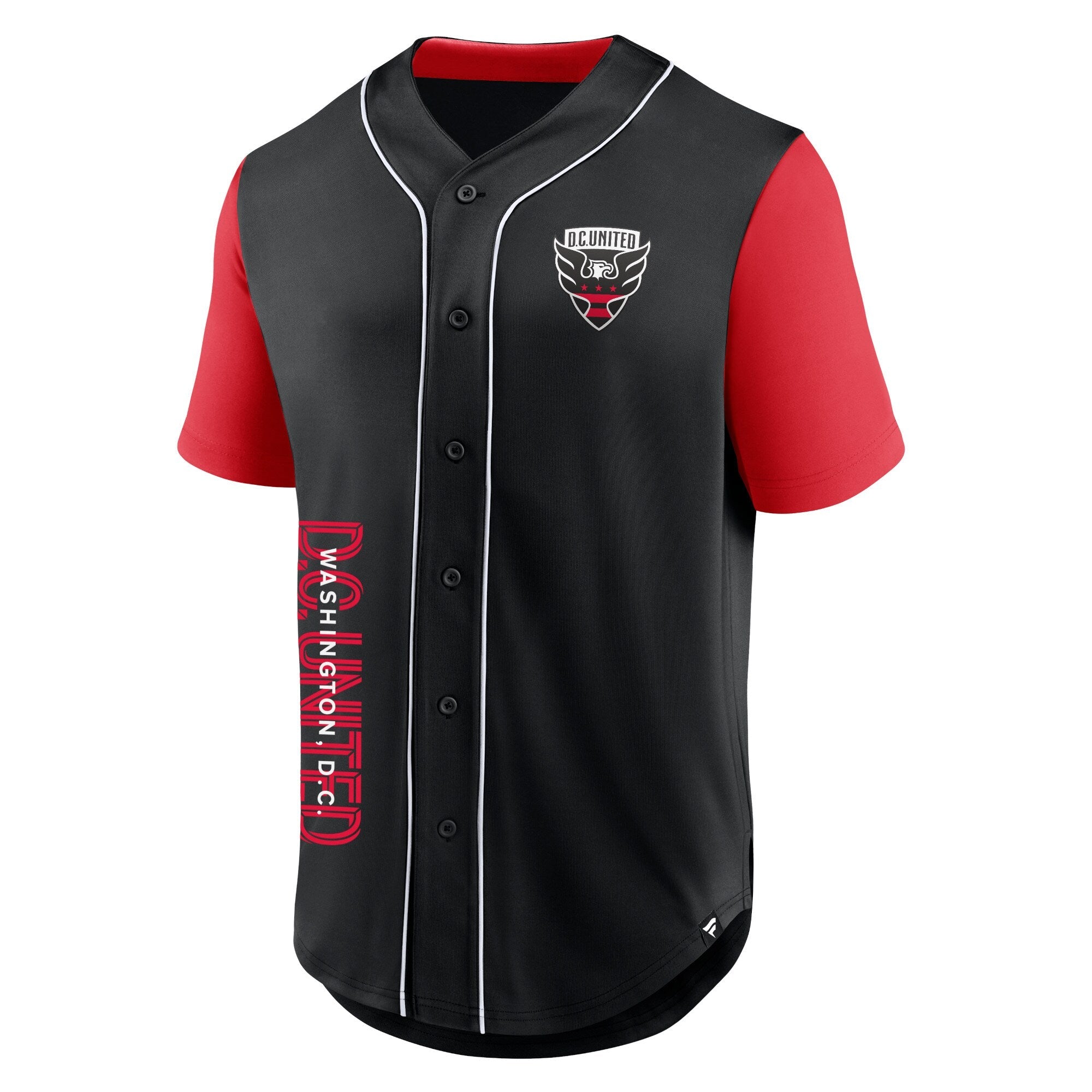D.C. United Fanatics Balance Fashion Baseball Shirt - Black