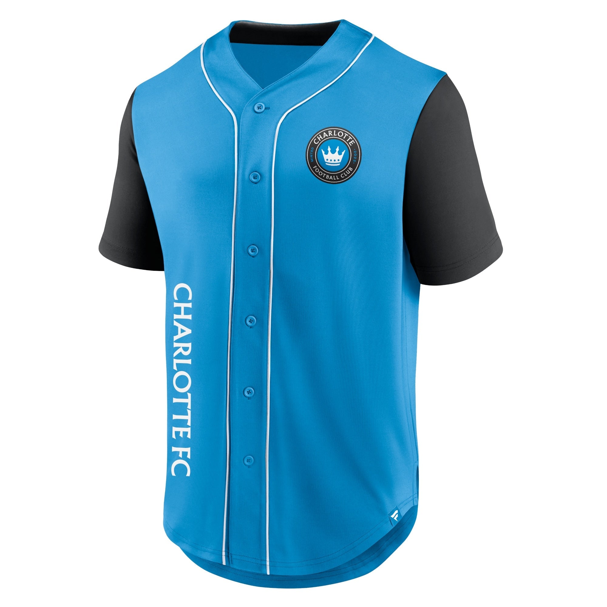 Charlotte FC Fanatics Balance Fashion Baseball Shirt - Blue