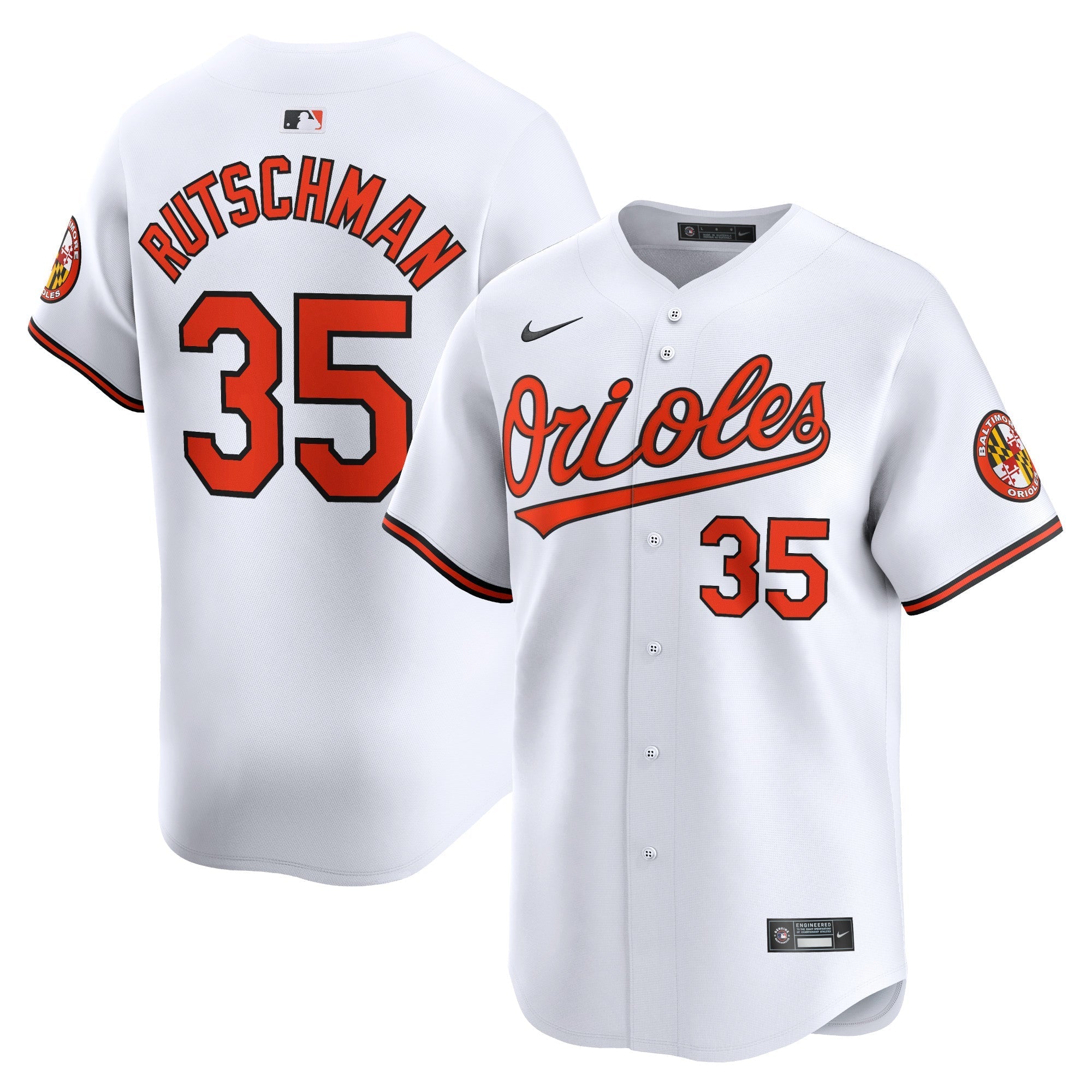 Adley Rutschman Baltimore Orioles Home Limited Player Shirt - White