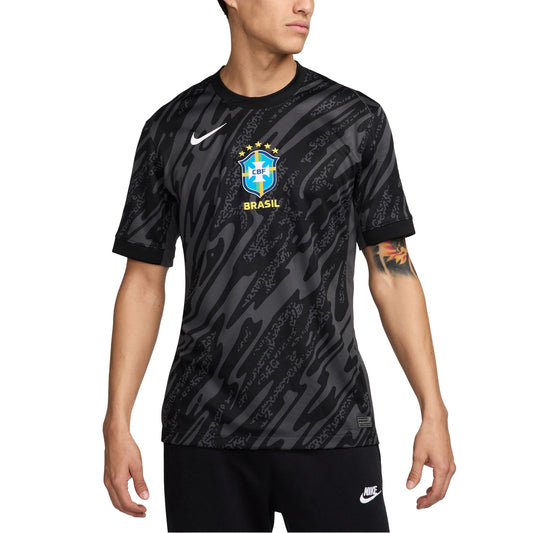 Brazil National Team 2024 Goalkeeper Stadium Shirt - Anthracite