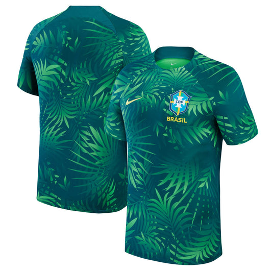 Brazil Women's National Team 2023 Academy Pro Pre-Match Top - Green