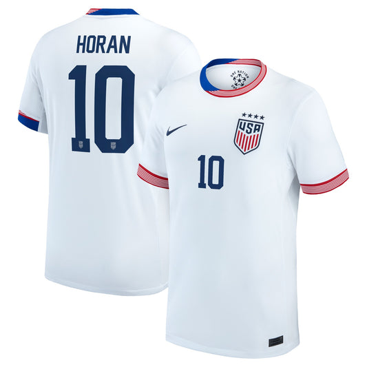 Lindsey Horan USWNT 2024 Home Stadium Player Shirt – White