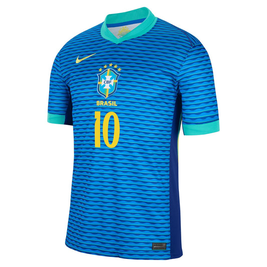 Neymar Jr. Brazil National Team 2024 Away Stadium Player Shirt – Blue