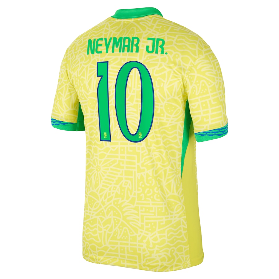 Neymar Jr. Brazil National Team 2024 Home Stadium Player Shirt – Yellow