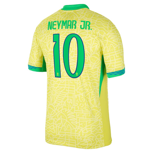 Neymar Jr. Brazil National Team 2024 Home Stadium Player Shirt – Yellow
