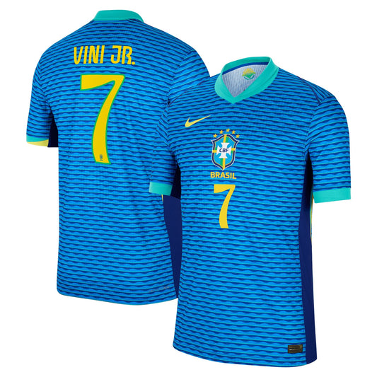 Vini Jr. Brazil National Team 2024 Away Shirt - Blue