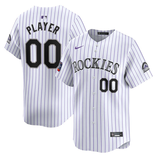 Colorado Rockies 2024 MLB World Tour Mexico City Series Home Limited Pick-A-Player Custom Shirt – White