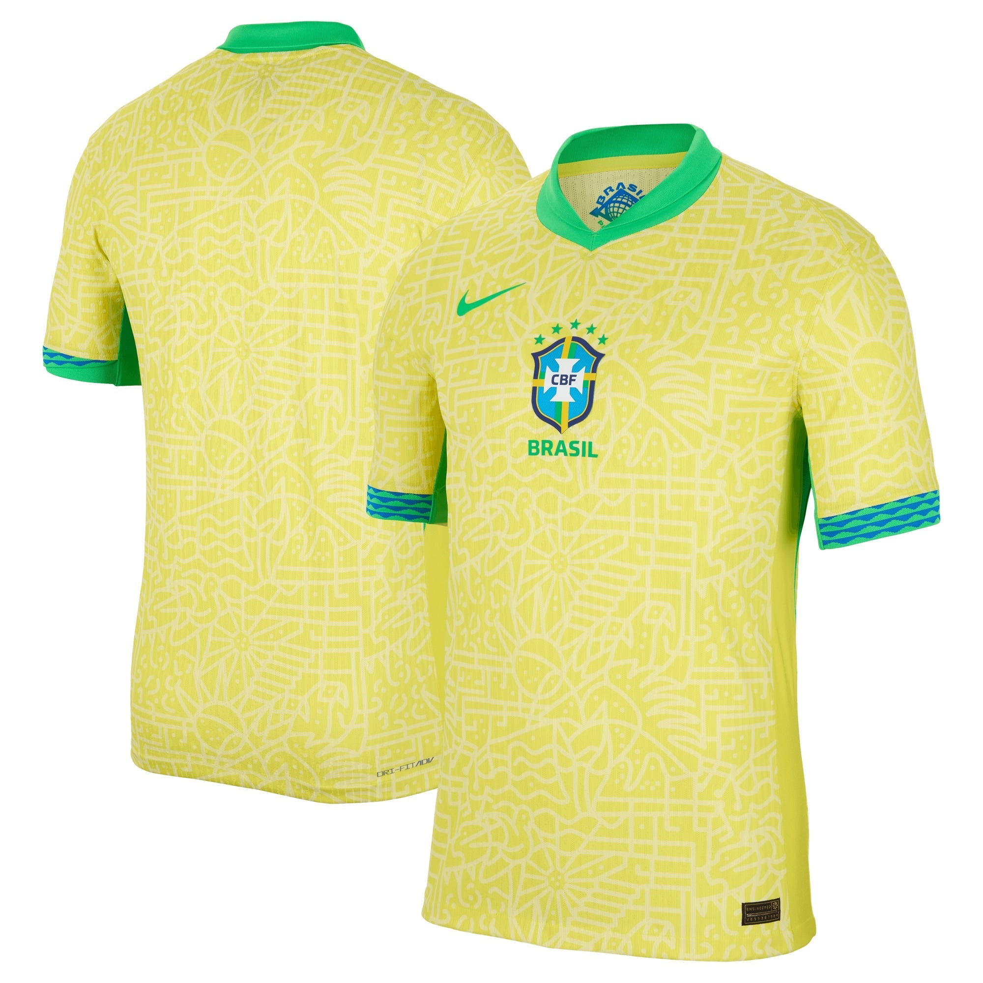 Brazil National Team 2024 Home Match Shirt – Yellow