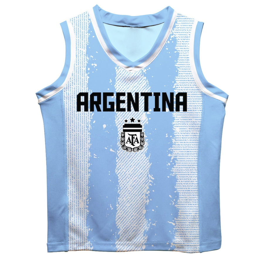Julián Álvarez Argentina National Team Vive La Fete Mesh Basketball Shirt - Light Blue