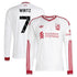 Florian Wirtz Liverpool Soccer Intl 2026/27 Away Replica Long Sleeve Jersey - White