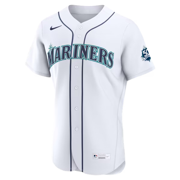 J.P. Crawford Seattle Mariners Soccer Intl Home 50th Season Authentic Jersey - White