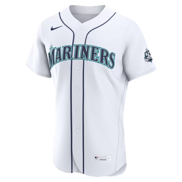 Randy Arozarena Seattle Mariners Soccer Intl Home 50th Season Authentic Jersey - White