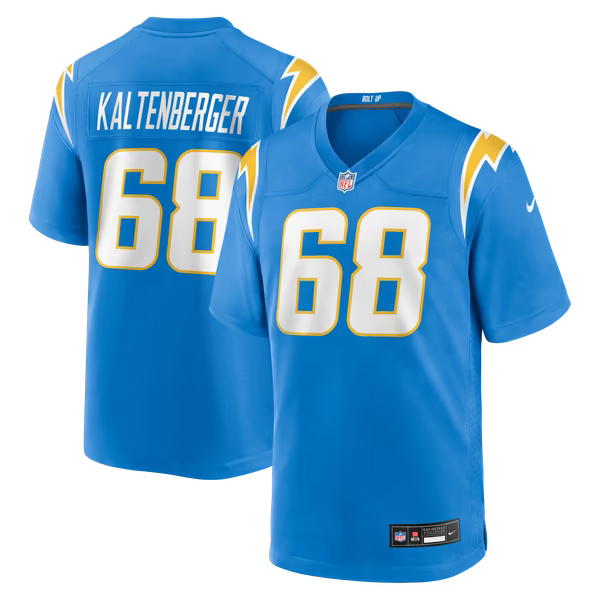 Josh Kaltenberger Los Angeles Chargers Soccer Intl Team Game Jersey - Powder Blue