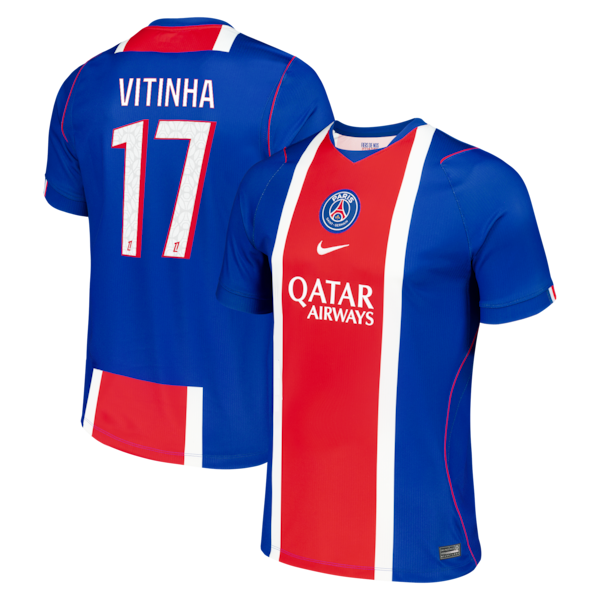 Soccer Intl Vitinha Paris Saint-Germain 2026/27 Home Stadium Replica Jersey Blue