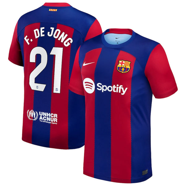 Frenkie de Jong Barcelona  2023/24 Home Jersey - Royal