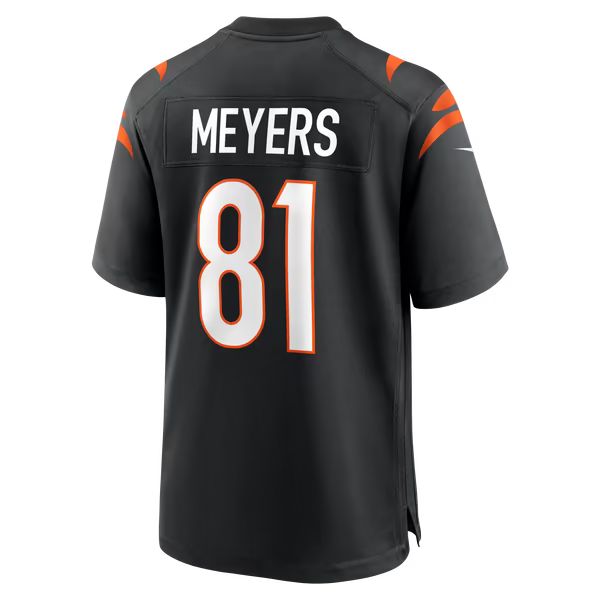 Dohnte Meyers Cincinnati Bengals Soccer Intl Team Game Jersey - Black